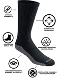 Dickies Men's Multi-pack Dri-tech Moisture Control Crew Socks