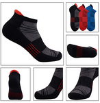 Mens Ankle Low Cut Athletic Tab Socks for Men Sport Comfort Cushion Sock 6 Pack