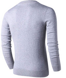 LTIFONE Mens Slim Comfortably Knitted Long Sleeve V-Neck Sweaters