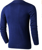 LTIFONE Mens Slim Comfortably Knitted Long Sleeve V-Neck Sweaters