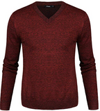 iClosam Men’s Slim Fit Knitted Long Sleeve V-Neck Sweaters Pullover