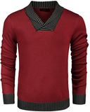 COOFANDY Men’s Casual Knit Sweater Comfortable Soft Long Sleeve V-Neck Pullover