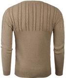 COOFANDY Men's Knitted Sweaters Casual Crewneck Slim Fit Long Sleeve Pullover Knitwear