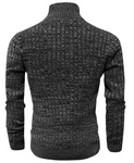 Pioneer Camp Men's Cardigan Sweaters Full Zip Up Stand Collar Slim Fit Casual Knitted Sweater with 2 Front Pockets